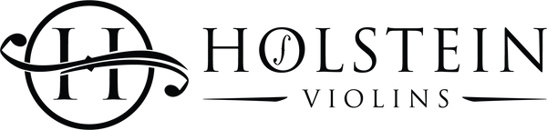 Holstein Violins logo, representing high quality hand made string instruments such as violins, violas and cellos.